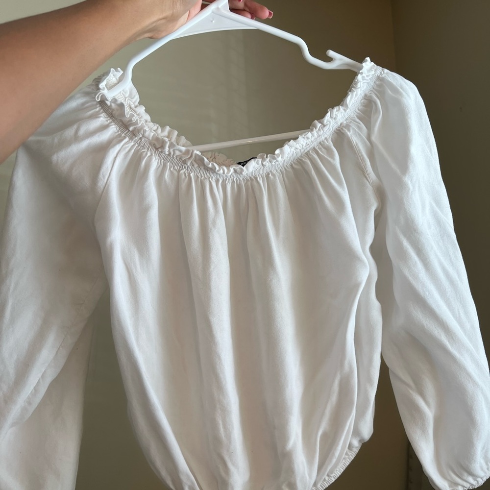 Off Shoulder white top